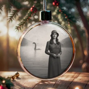 Personalized 1934 Nessie Ornament Custom Your Face in Vintage Loch Ness Monster, Christmas Gift