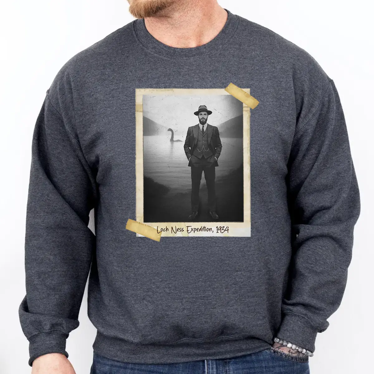 Personalized 1934 Nessie Shirt | Custom Your Face in Vintage Loch Ness Monster Tee 10 Personalized 1934 Nessie Shirt Custom Your Face in Vintage Loch Ness Monster Tee