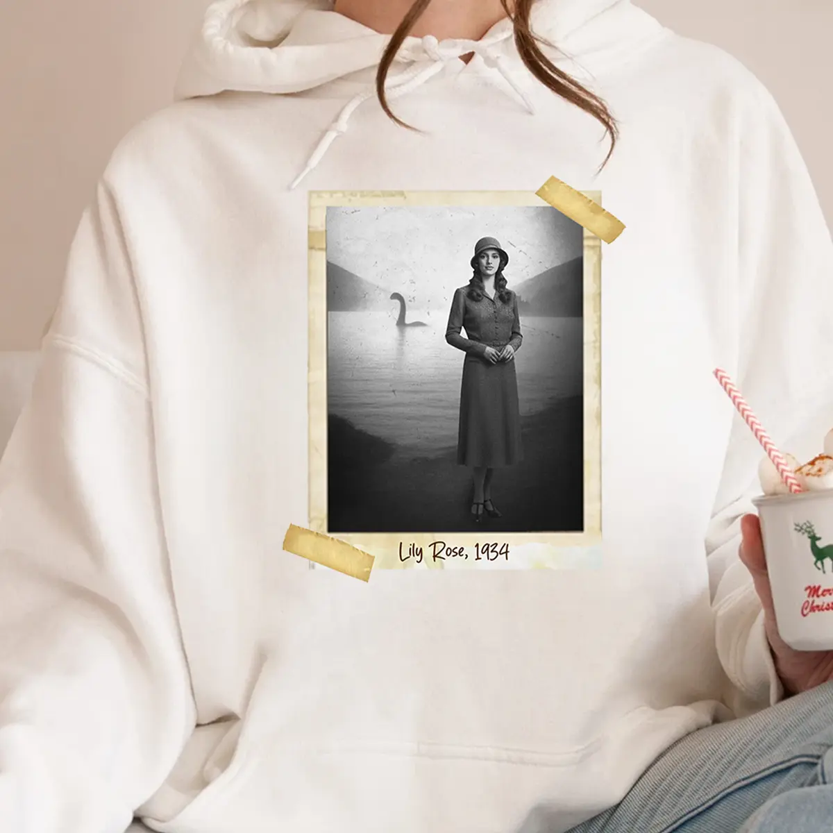 Personalized 1934 Nessie Shirt | Custom Your Face in Vintage Loch Ness Monster Tee 5 Personalized 1934 Nessie Shirt Custom Your Face in Vintage Loch Ness Monster Tee