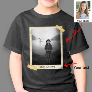 Personalized 1934 Nessie Shirt Custom Your Face in Vintage Loch Ness Monster Tee