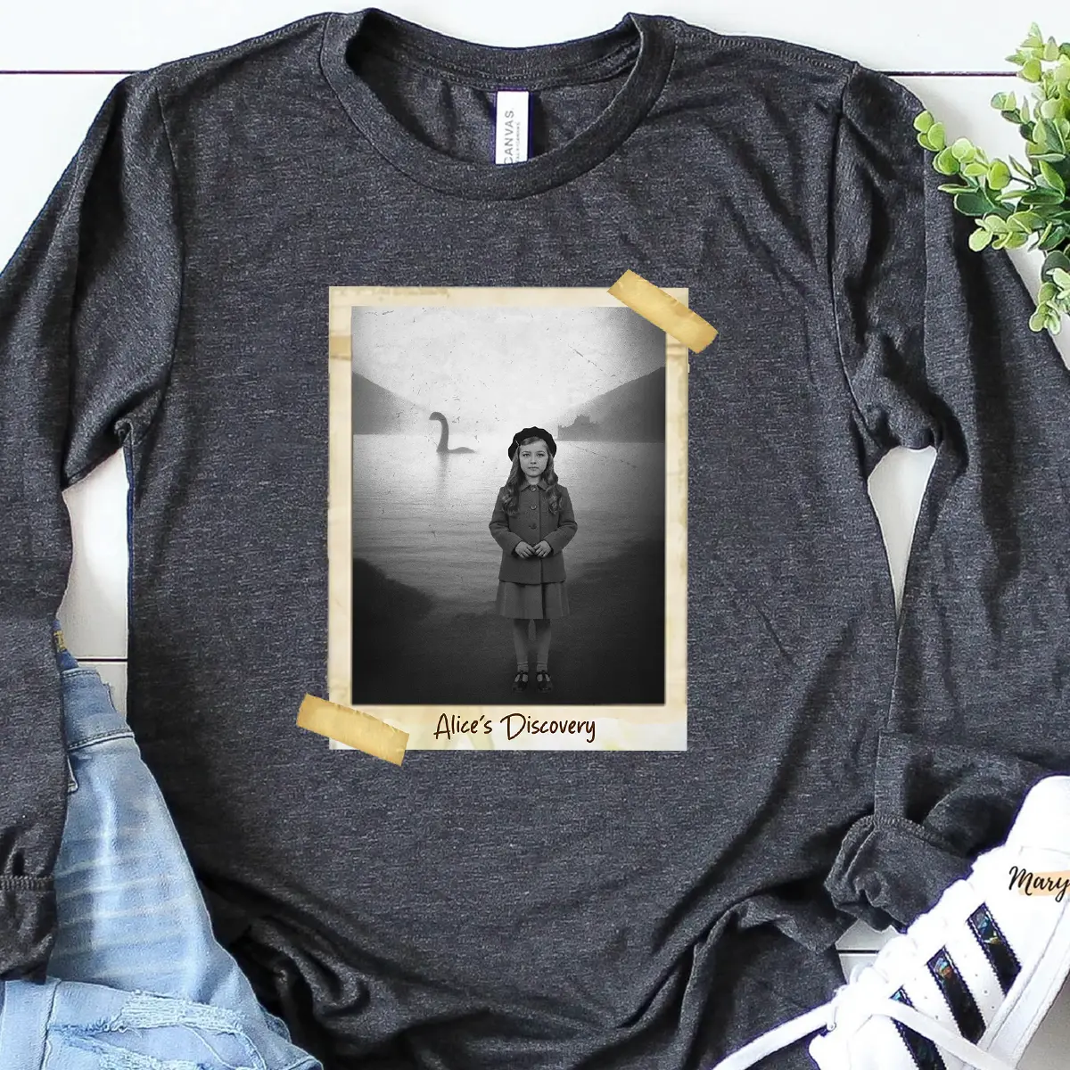 Personalized 1934 Nessie Shirt | Custom Your Face in Vintage Loch Ness Monster Tee 7 Personalized 1934 Nessie Shirt Custom Your Face in Vintage Loch Ness Monster Tee