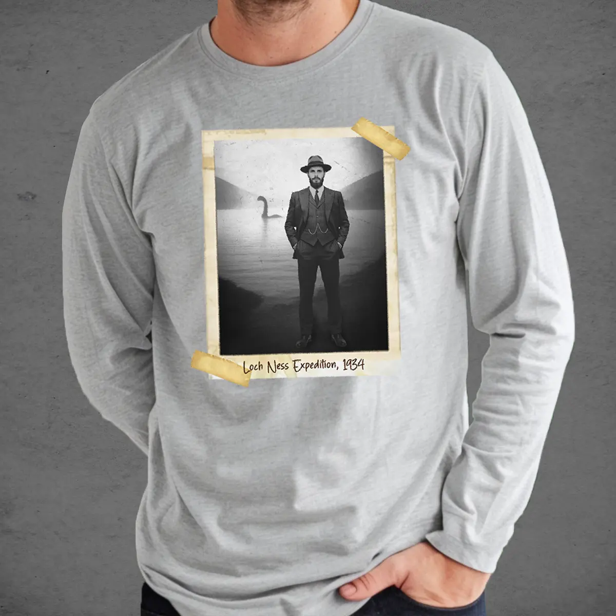 Personalized 1934 Nessie Shirt | Custom Your Face in Vintage Loch Ness Monster Tee 9 Personalized 1934 Nessie Shirt Custom Your Face in Vintage Loch Ness Monster Tee