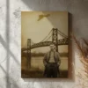 Personalized 1967 Mothman Sighting Canvas | Your Face in Lost Photo, Custom Wall Art 14 Personalized 1967 Mothman Sighting Canvas Your Face in Lost Photo, Custom Wall Art