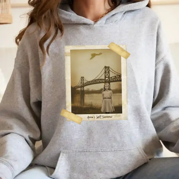 Personalized 1967 Mothman Sighting Hoodie Your Face in Lost Photo, Custom Hooded Sweatshirt
