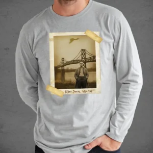 Personalized 1967 Mothman Sighting Long Sleeve Tee | Your Face in Lost Photo, Custom Crewneck 17 Personalized 1967 Mothman Sighting Long Sleeve Tee Your Face in Lost Photo, Custom Crewneck