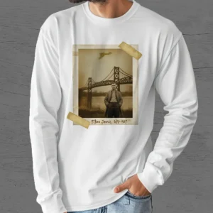 Personalized 1967 Mothman Sighting Long Sleeve Tee | Your Face in Lost Photo, Custom Crewneck 18 Personalized 1967 Mothman Sighting Long Sleeve Tee Your Face in Lost Photo, Custom Crewneck