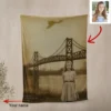 Personalized 1967 Mothman Sighting Sherpa Blanket | Your Face in Lost Photo, Custom Gift 25 Personalized 1967 Mothman Sighting Sherpa Blanket Your Face in Lost Photo, Custom Gift