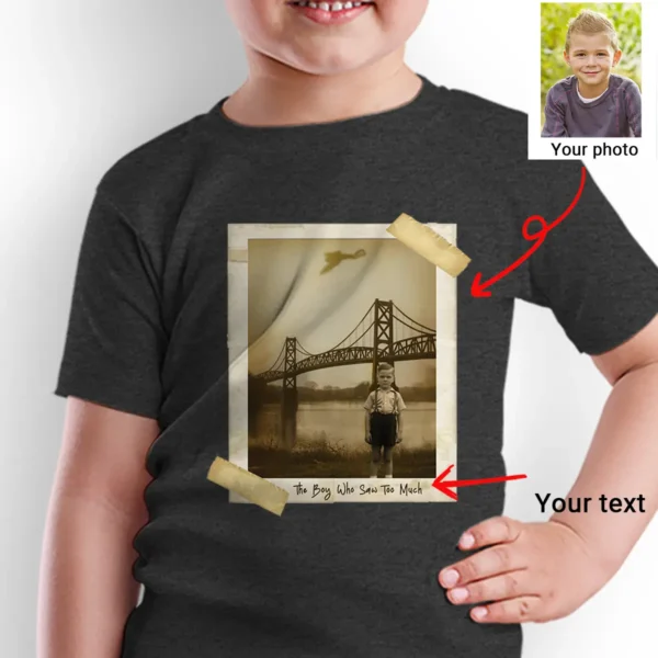 Personalized 1967 Mothman Sighting Shirt Your Face in Lost Photo, Custom Tee