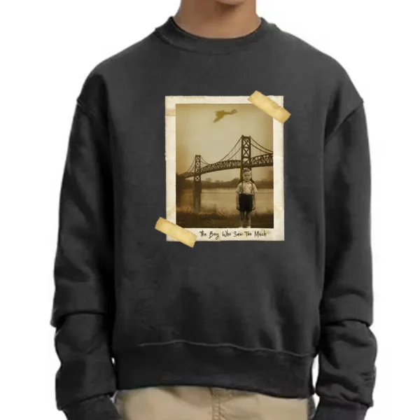 Personalized 1967 Mothman Sighting Sweatshirt Your Face in Lost Photo, Custom Pullover