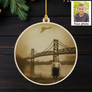 Personalized 1967 Mothman Sighting Wooden Ornament | Your Face in Lost Photo, Christmas Gift 24 Personalized 1967 Mothman Sighting Wooden Ornament Your Face in Lost Photo, Christmas Gift
