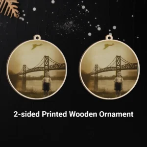 Personalized 1967 Mothman Sighting Wooden Ornament | Your Face in Lost Photo, Christmas Gift 26 Personalized 1967 Mothman Sighting Wooden Ornament Your Face in Lost Photo, Christmas Gift