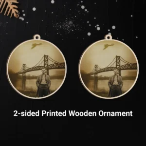 Personalized 1967 Mothman Sighting Wooden Ornament | Your Face in Lost Photo, Christmas Gift 16 Personalized 1967 Mothman Sighting Wooden Ornament Your Face in Lost Photo, Christmas Gift