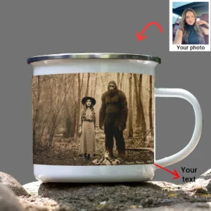 Personalized Bigfoot 1910s Portrait Camping Mug