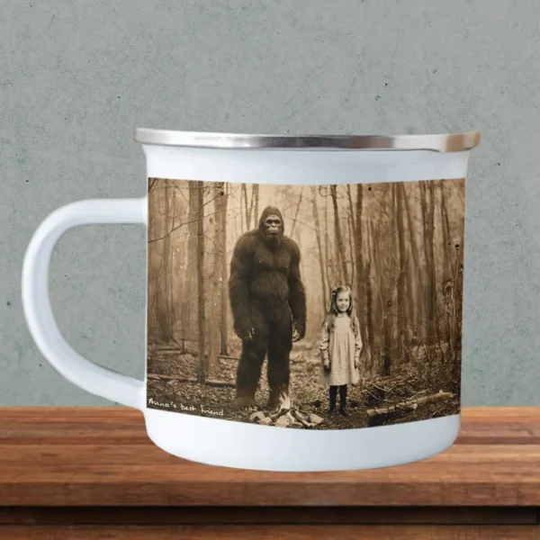 Personalized Bigfoot 1910s Portrait Camping Mug