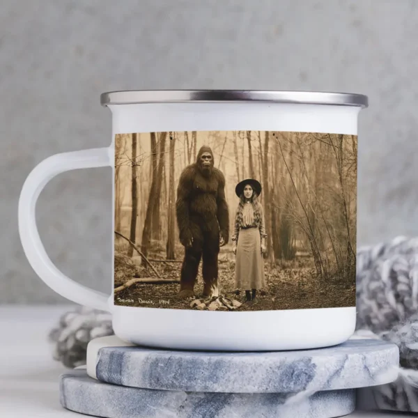 Personalized Bigfoot 1910s Portrait Camping Mug