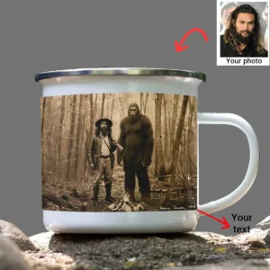 Personalized Bigfoot 1910s Portrait Camping Mug
