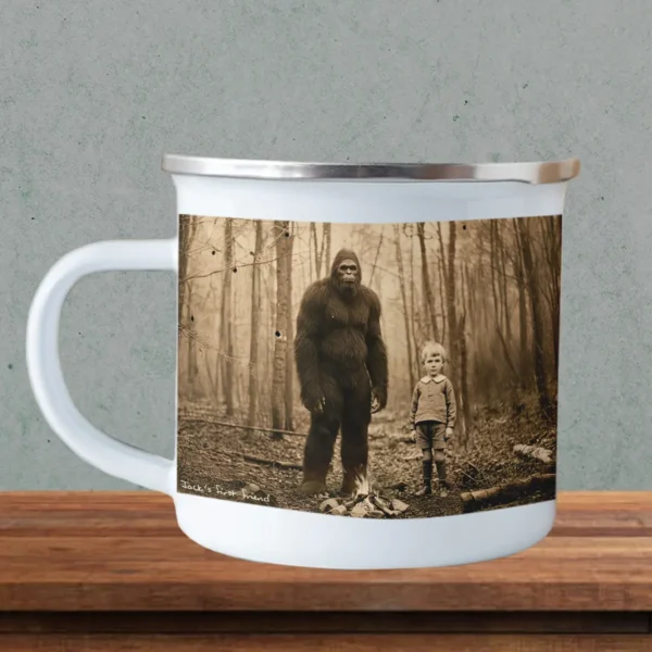 Personalized Bigfoot 1910s Portrait Camping Mug