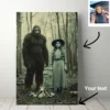 Personalized Bigfoot 1910s Portrait Canvas | Vintage Custom Sasquatch Wall Art Ready to Hang 27 Personalized Bigfoot 1910s Portrait Canvas Vintage