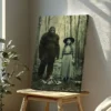 Personalized Bigfoot 1910s Portrait Canvas Vintage