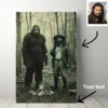 Personalized Bigfoot 1910s Portrait Canvas Vintage