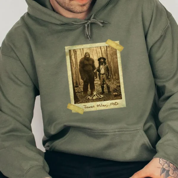 Personalized Bigfoot 1910s Portrait Hoodie Vintage