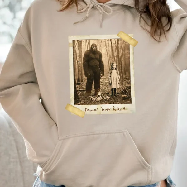 Personalized Bigfoot 1910s Portrait Hoodie Vintage