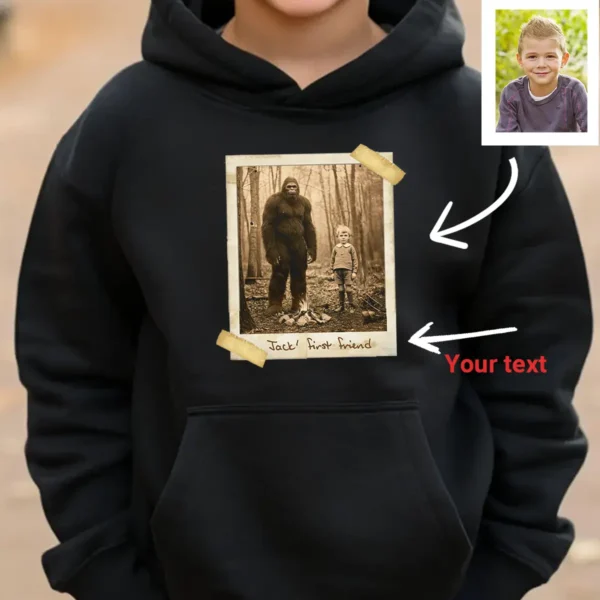 Personalized Bigfoot 1910s Portrait Hoodie Vintage