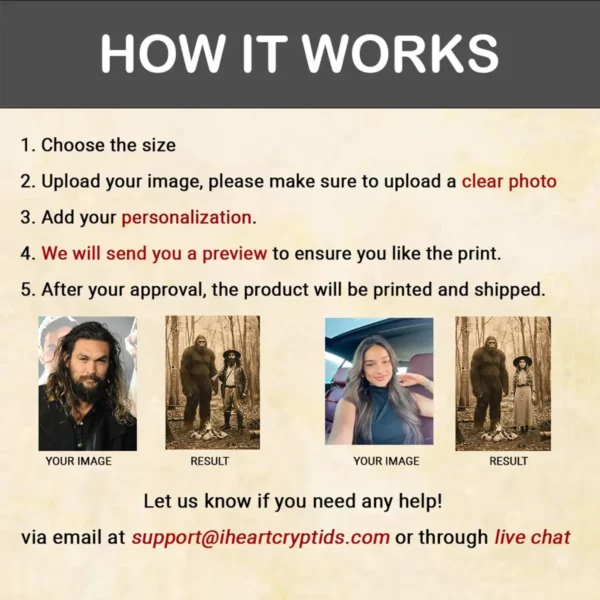 Personalized Bigfoot 1910s Portrait Sherpa Blanket Unique Custom