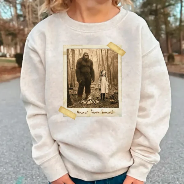 Personalized Bigfoot 1910s Portrait Sweatshirt Vintage
