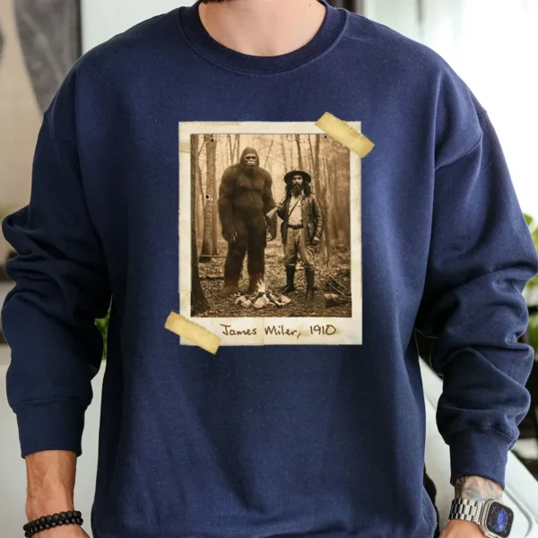 Personalized Bigfoot 1910s Portrait Sweatshirt Vintage