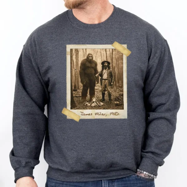 Personalized Bigfoot 1910s Portrait Sweatshirt Vintage