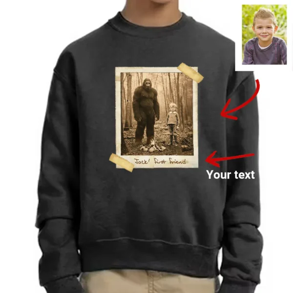 Personalized Bigfoot 1910s Portrait Sweatshirt Vintage