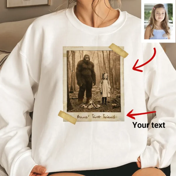 Personalized Bigfoot 1910s Portrait Sweatshirt Vintage