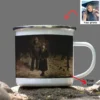 Personalized Bigfoot 1920s Camping Mug | Custom Face Vintage Sasquatch Enamel Mug 26 Personalized Bigfoot 1920s Camping Mug Custom Face