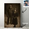 Personalized Bigfoot 1920s Photo Canvas Custom