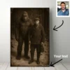 Personalized Bigfoot 1920s Photo Canvas Custom