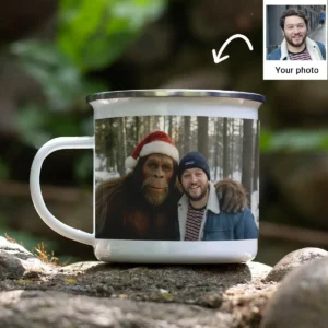 Personalized Bigfoot Christmas Camping Mug Funny