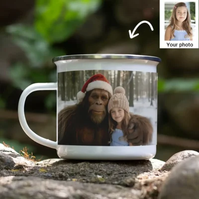 Personalized Bigfoot Christmas Camping Mug Funny