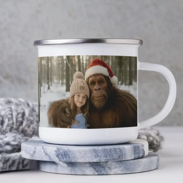 Personalized Bigfoot Christmas Camping Mug Funny
