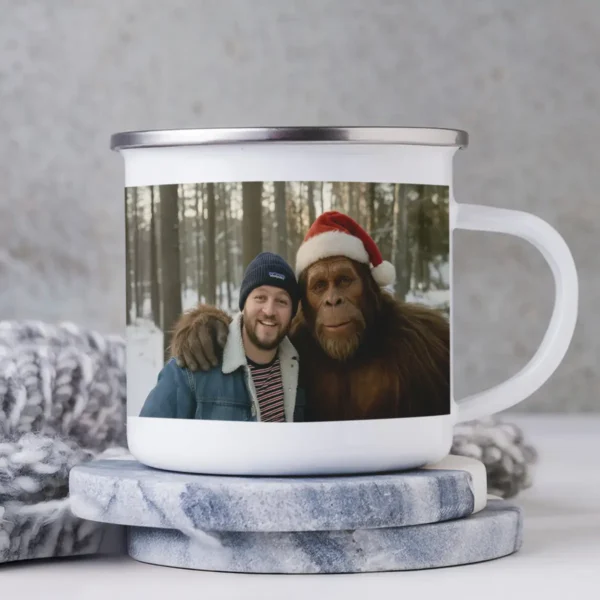 Personalized Bigfoot Christmas Camping Mug Funny