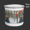 Personalized Bigfoot Christmas Camping Mug | Funny Custom Face & Text Enamel Mug 15 Personalized Bigfoot Christmas Camping Mug Funny