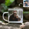 Personalized Bigfoot Christmas Camping Mug | Funny Custom Face & Text Enamel Mug 16 Personalized Bigfoot Christmas Camping Mug Funny