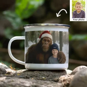 Personalized Bigfoot Christmas Camping Mug Funny