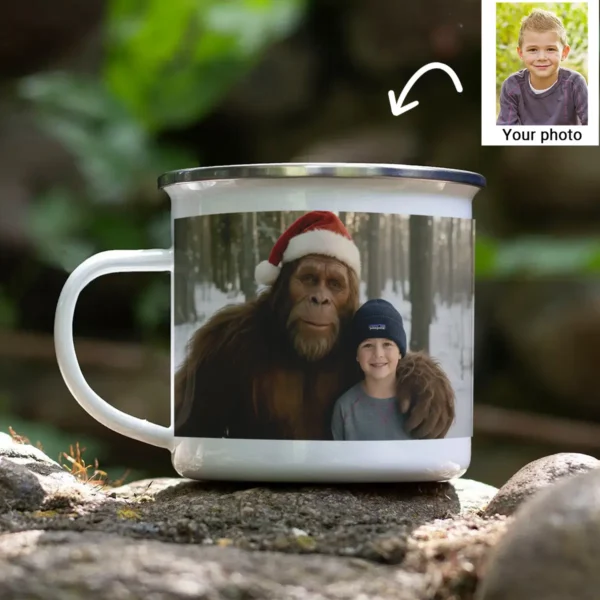 Personalized Bigfoot Christmas Camping Mug Funny