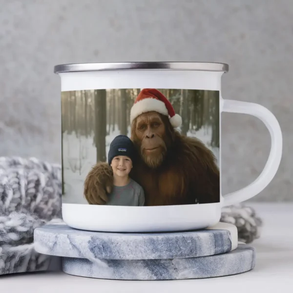 Personalized Bigfoot Christmas Camping Mug Funny