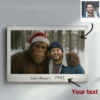 Personalized Bigfoot Christmas Canvas Custom