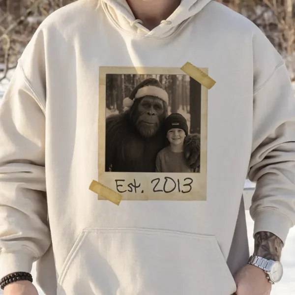 Personalized Bigfoot Christmas Hoodie Funny