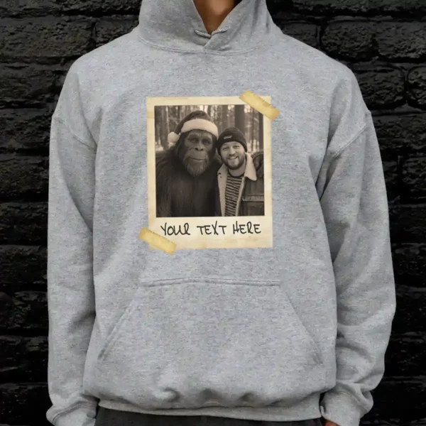 Personalized Bigfoot Christmas Hoodie Funny