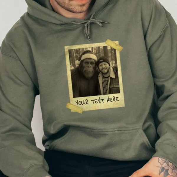 Personalized Bigfoot Christmas Hoodie Funny