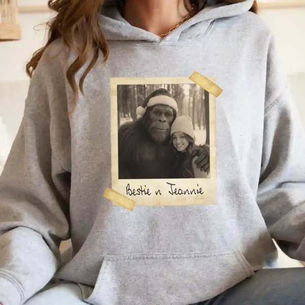 Personalized Bigfoot Christmas Hoodie Funny
